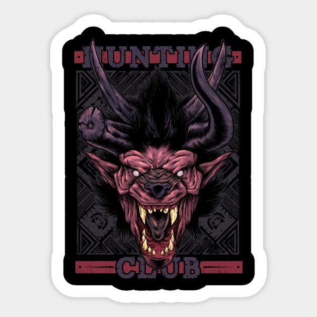 Hunting Club: Behemoth Sticker by AdamWorks